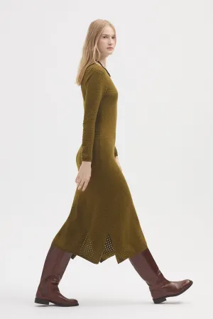 028 Dress / Light Khaki Green
