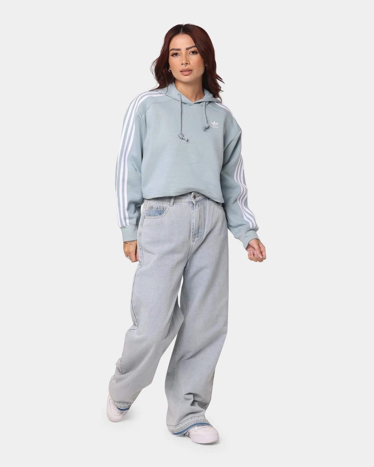 Adidas Women's Short Hoodie Magic Grey