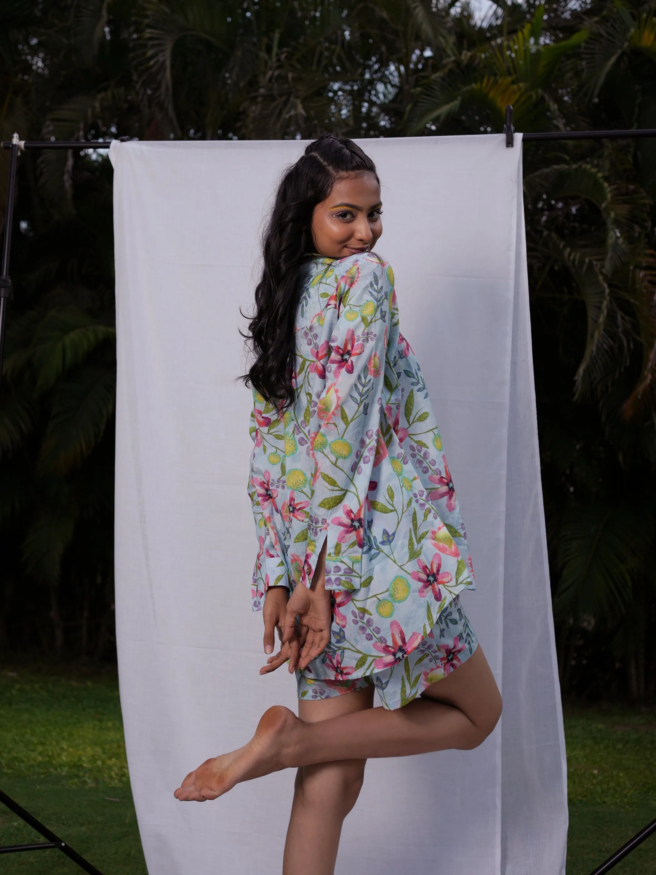 Autumn Shirt and Shorts Co-Ord Set