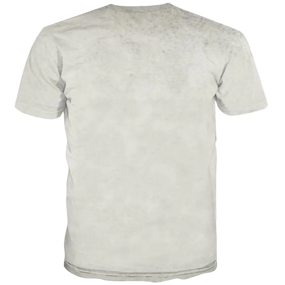Baseball T-shirt Men Stadium Tshirts Casual Game Tshirts Cool White Shirt Print