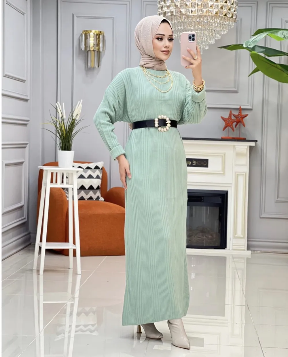 btk aleyna triko elbise 6340