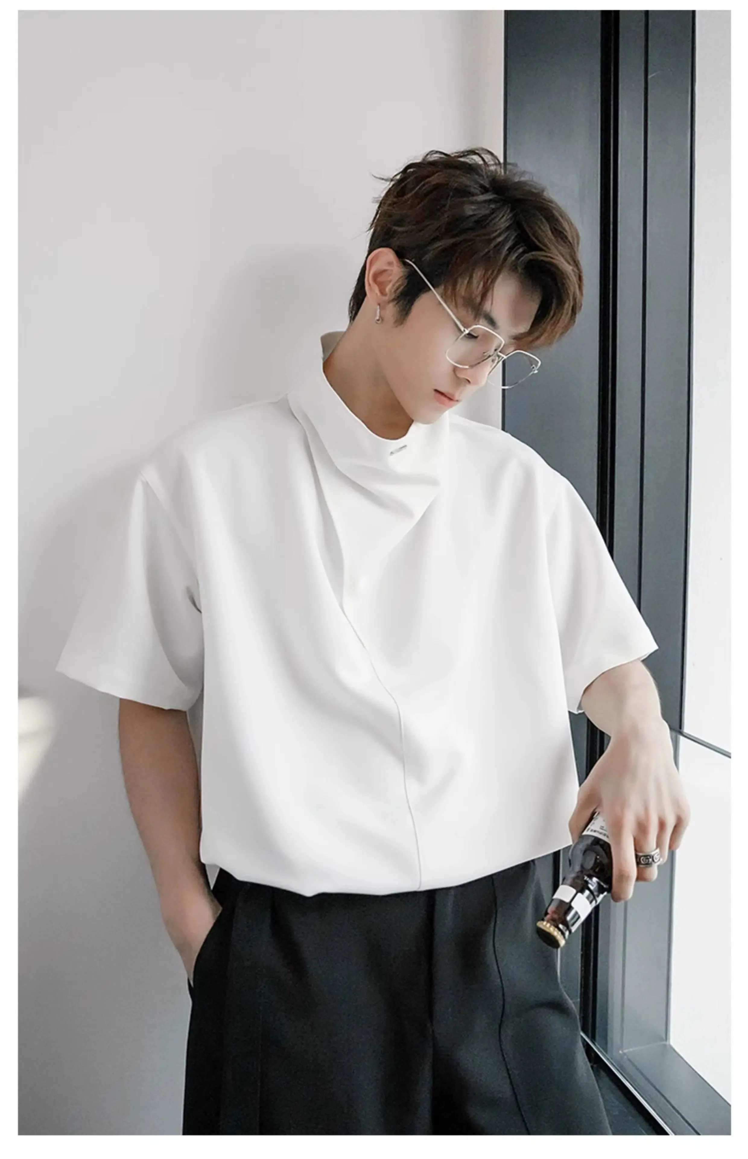 Chic Short-Sleeve Fashion Shirt