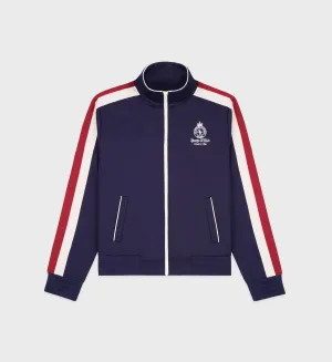 Crown Track Jacket - Navy/Cream/Merlot