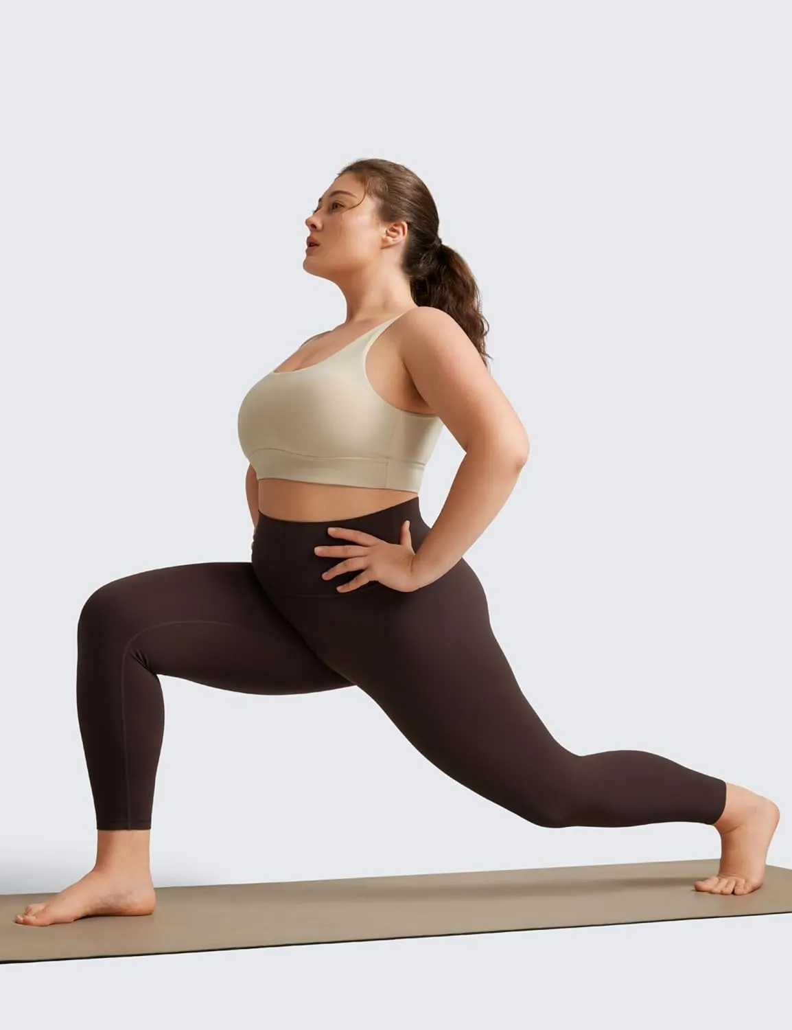 CRZ YOGA Butterluxe Plus Size Leggings for Women 25 Inches - High Waisted Buttery Soft Spandex Workout Casual Pants 3X 4X