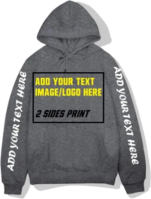 Custom Hoodie Design Your Own pullover customized Sweatshirts Personalized Hoodies Men Women with Text & Pictures