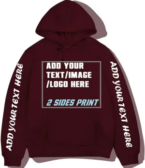 Custom Hoodie Design Your Own pullover customized Sweatshirts Personalized Hoodies Men Women with Text & Pictures