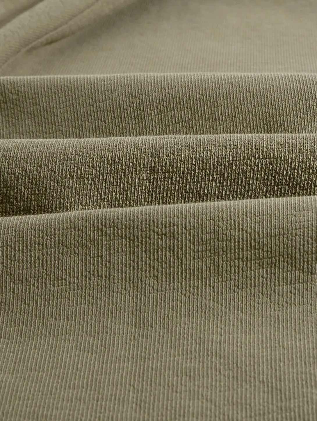 Dean Textured Cotton Tee - Green