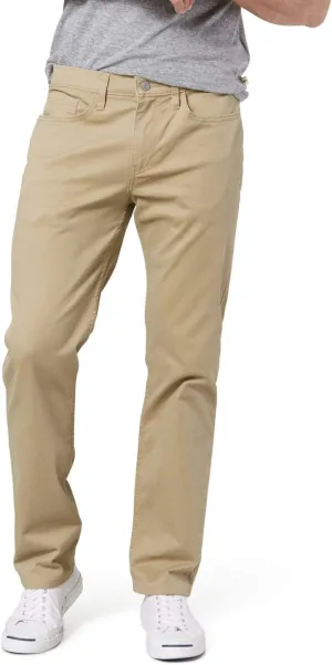Dockers Men's Straight Fit Jean Cut All Seasons Tech Pants (Standard and Big & Tall), New British Khaki, 38W x 36L