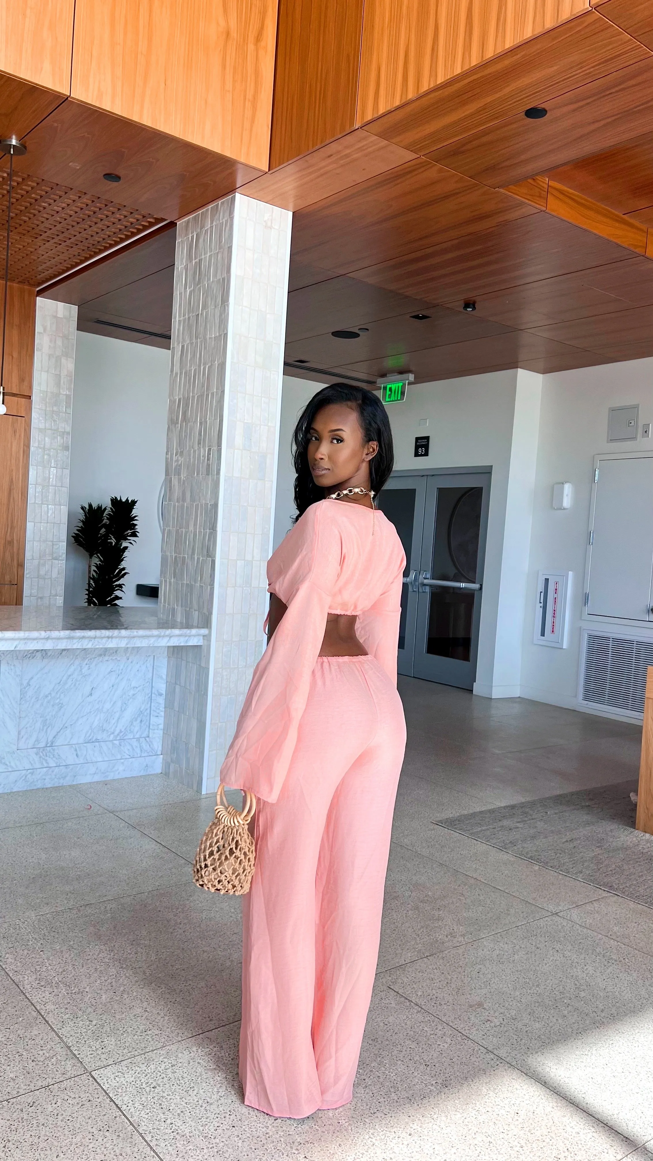 Farrah Set - Peach