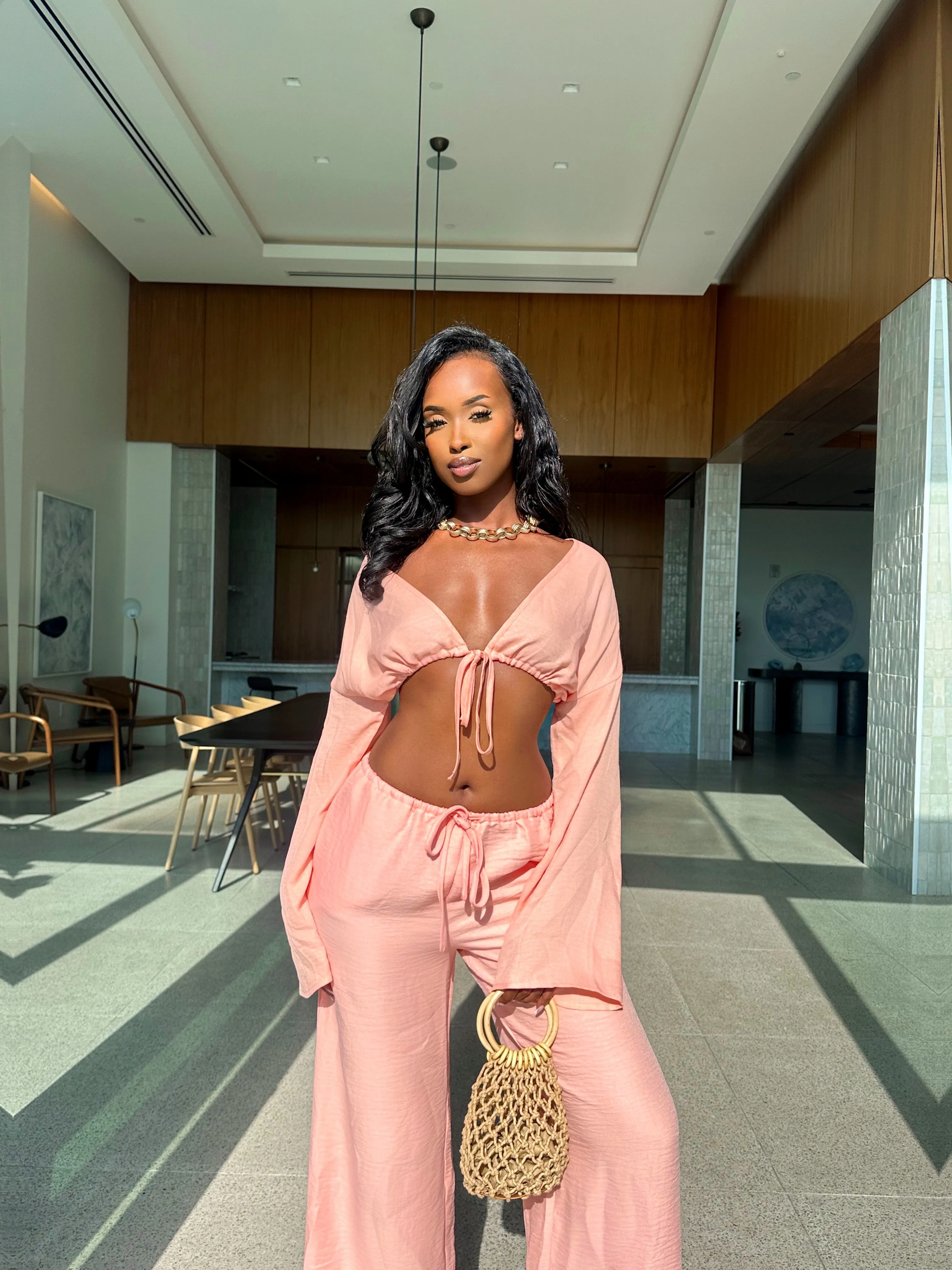 Farrah Set - Peach