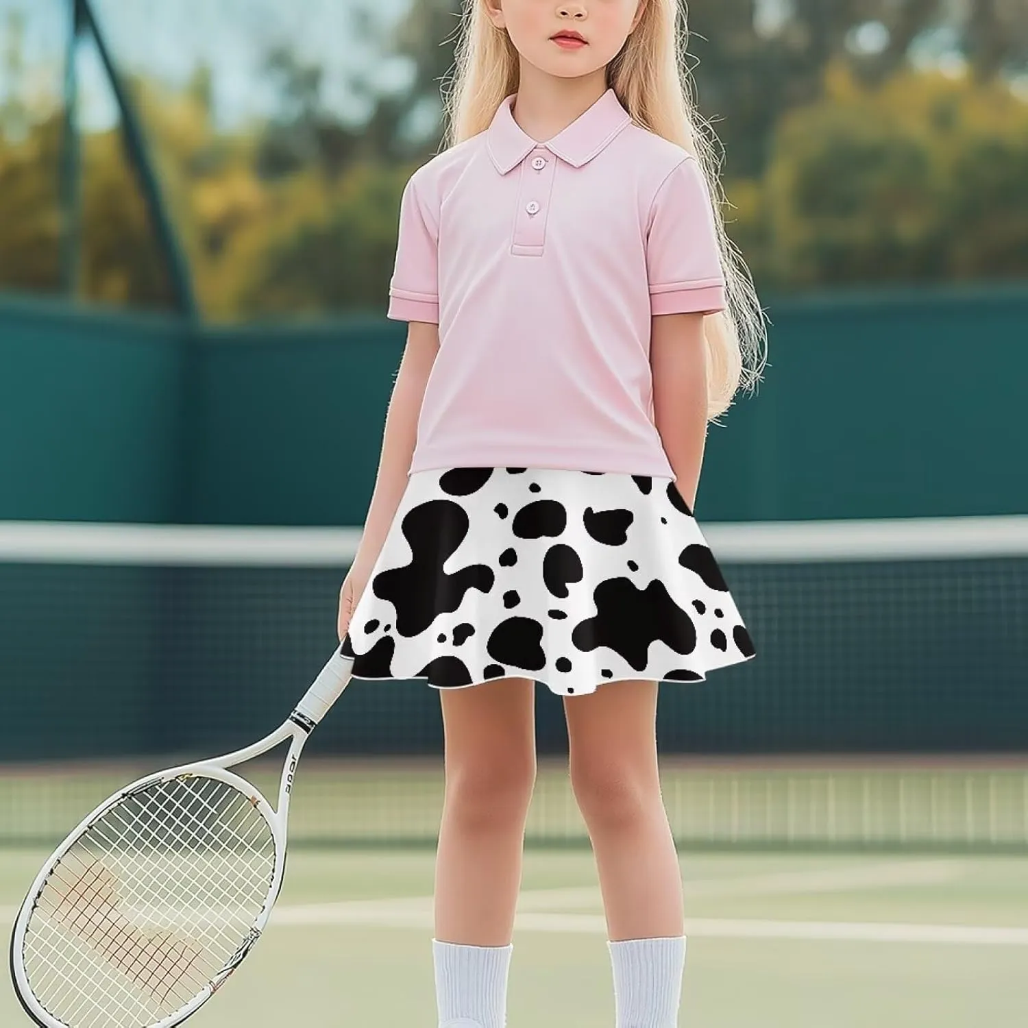 Girls Cute Skirts 1-in-2 Skorts Built in Shorts Lightweight Playwear Size 5-14