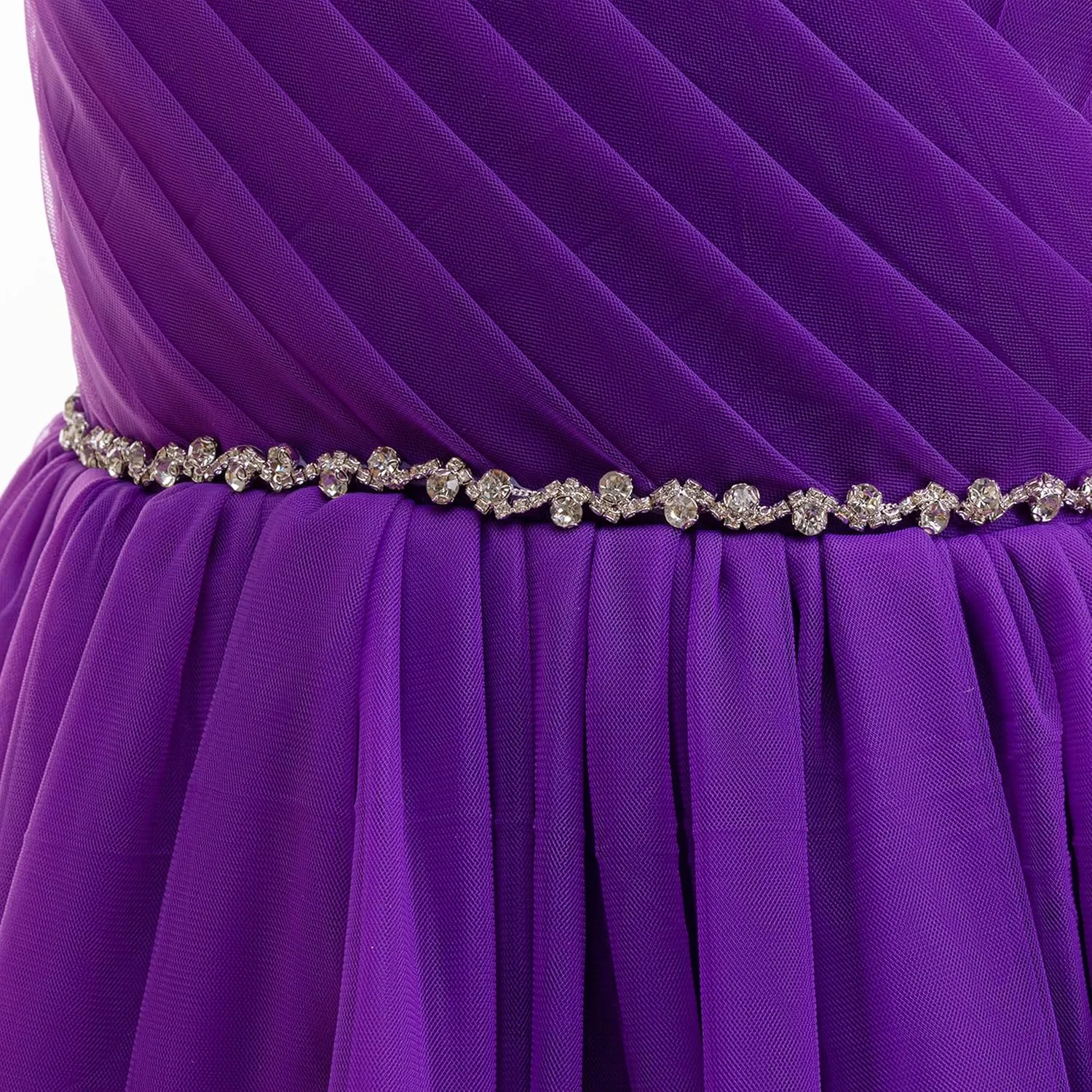 Glamulice Flower Girls Vintage Rhinestones Tulle Tutu Dress A Line Little/Big Girl Wedding Birthday Formal Party Dresses