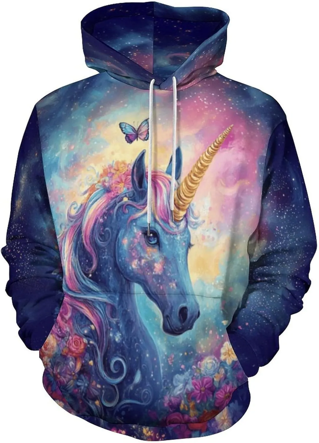 GLUDEAR Unisex 3D Pattern Print Athletic Pullover Hoodies Hooded Sweatshirts