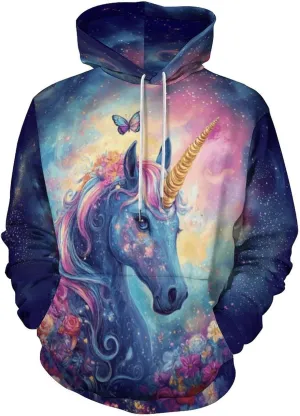GLUDEAR Unisex 3D Pattern Print Athletic Pullover Hoodies Hooded Sweatshirts