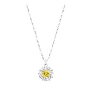 J Goodin Cubic Zirconia Classic Wedding Anniversary Style Bella Bridal Pendant in Yellow For Women