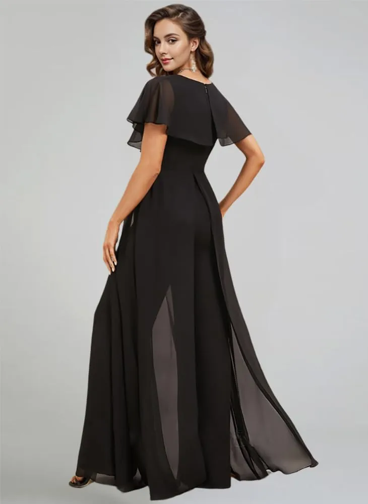 Jumpsuit/Pantsuit Mother of The Bride Dresses Wedding Guest Party Dress Chiffon Formal Evening Gowns
