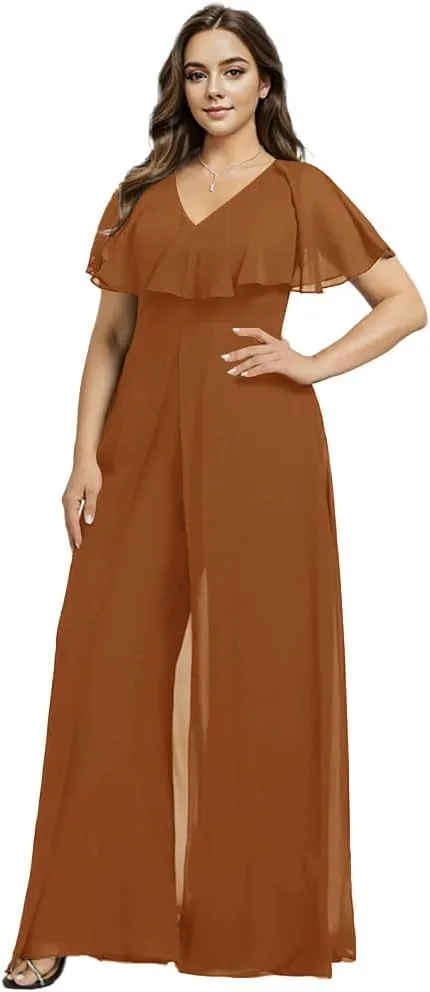 Jumpsuit/Pantsuit Mother of The Bride Dresses Wedding Guest Party Dress Chiffon Formal Evening Gowns