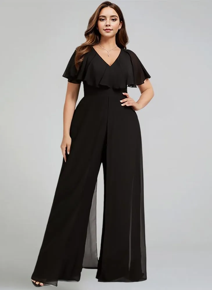 Jumpsuit/Pantsuit Mother of The Bride Dresses Wedding Guest Party Dress Chiffon Formal Evening Gowns