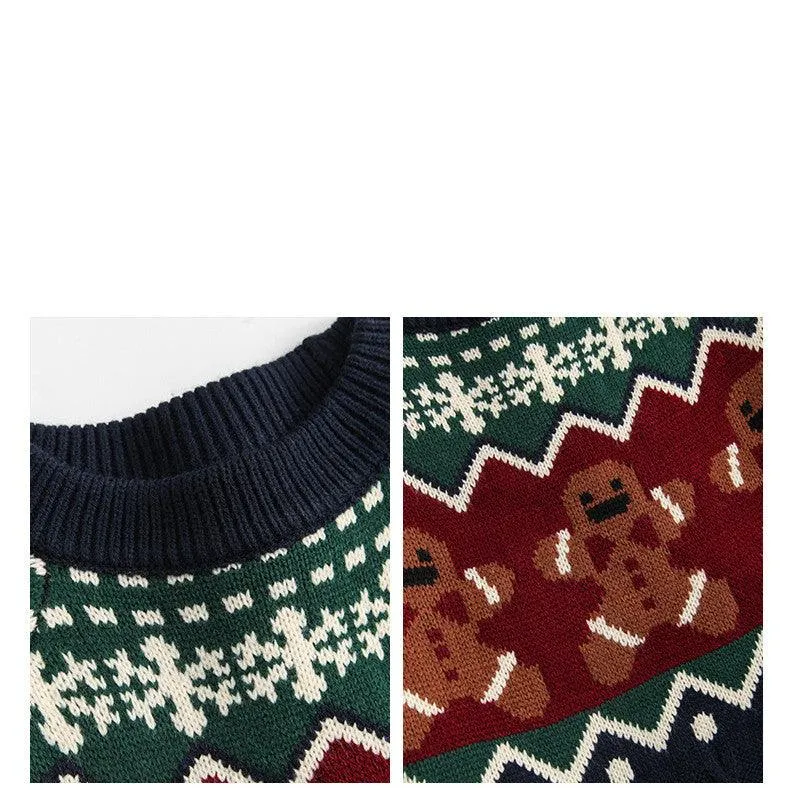 Knitwear Crew Neck Tops For Boys And Girls