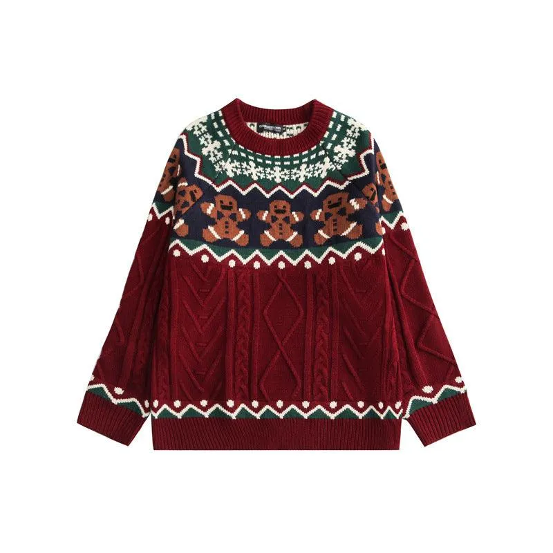 Knitwear Crew Neck Tops For Boys And Girls