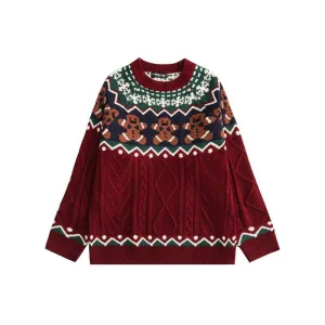 Knitwear Crew Neck Tops For Boys And Girls