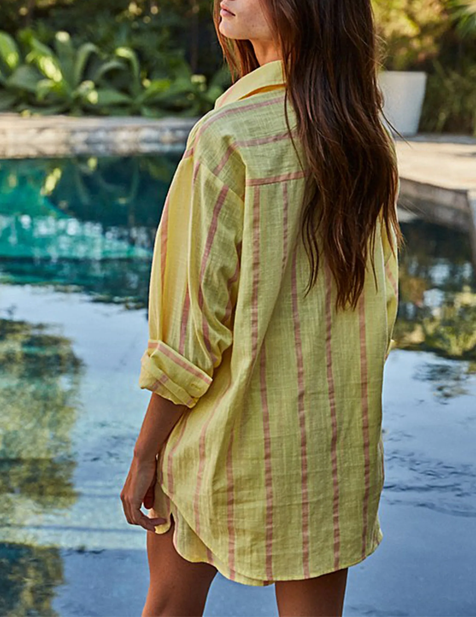 Limoncello Striped Cotton Button-Up Shirt