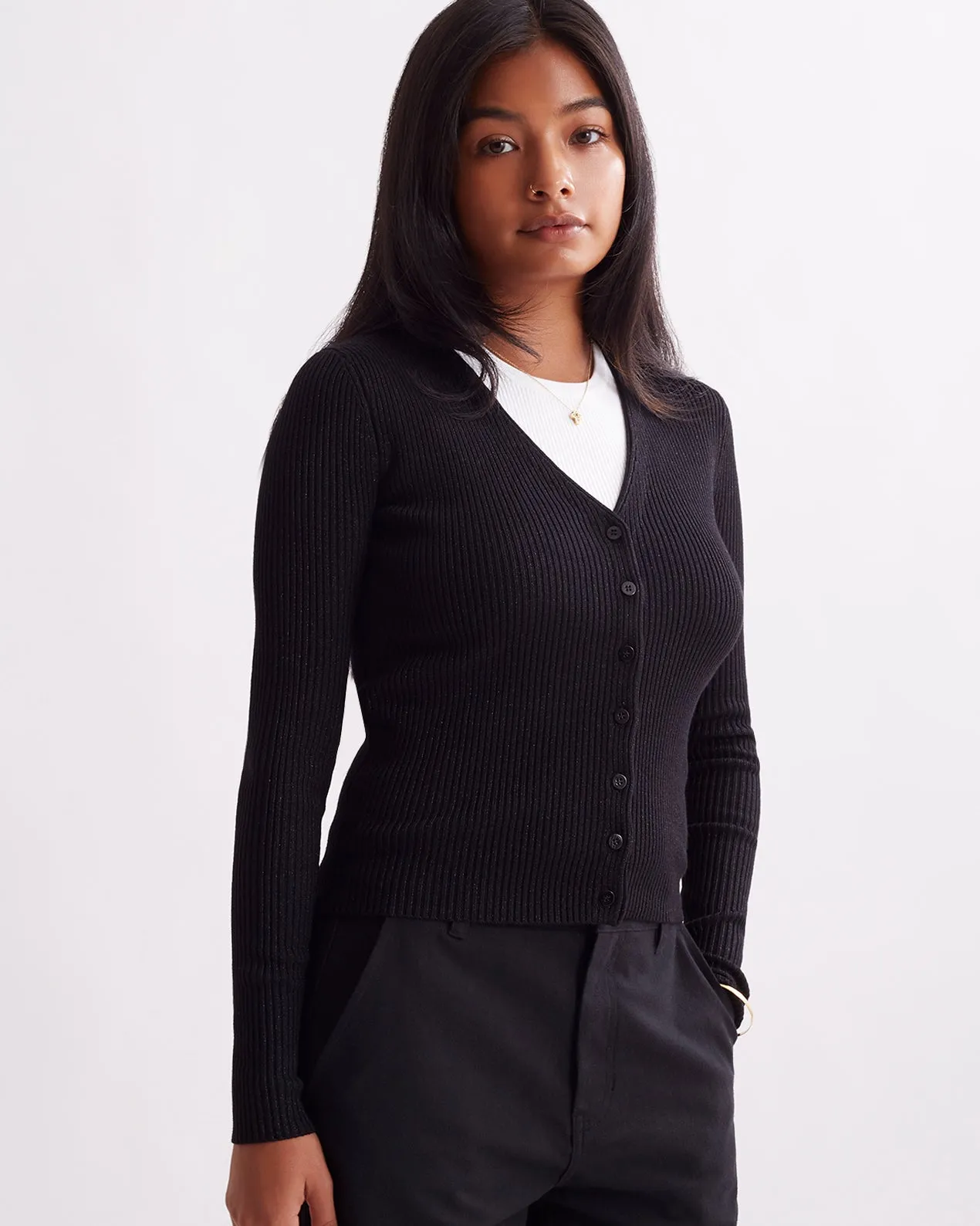 Lindsey Rib Knit Cardigan