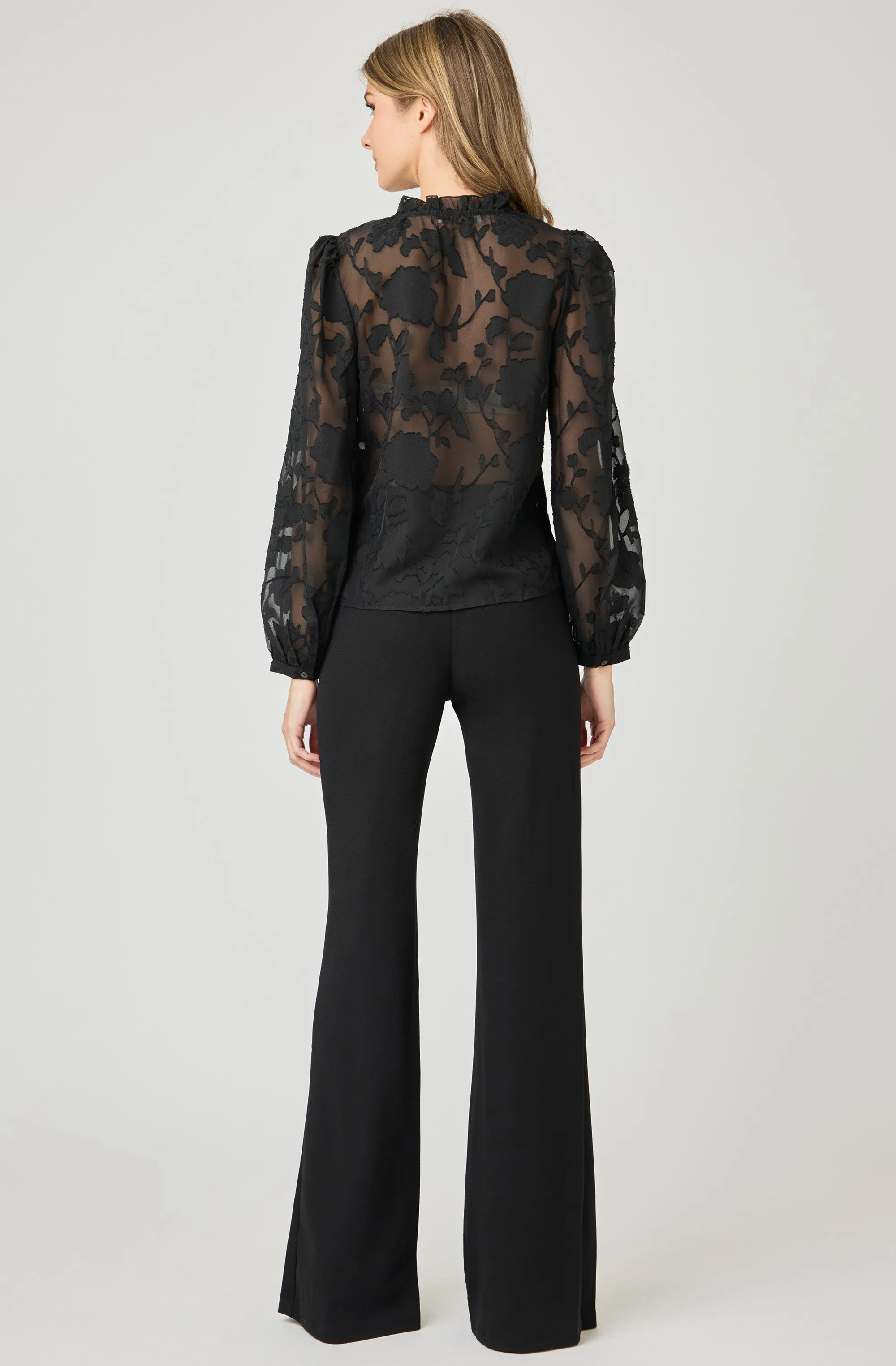 Long Sleeve Organza Blouse