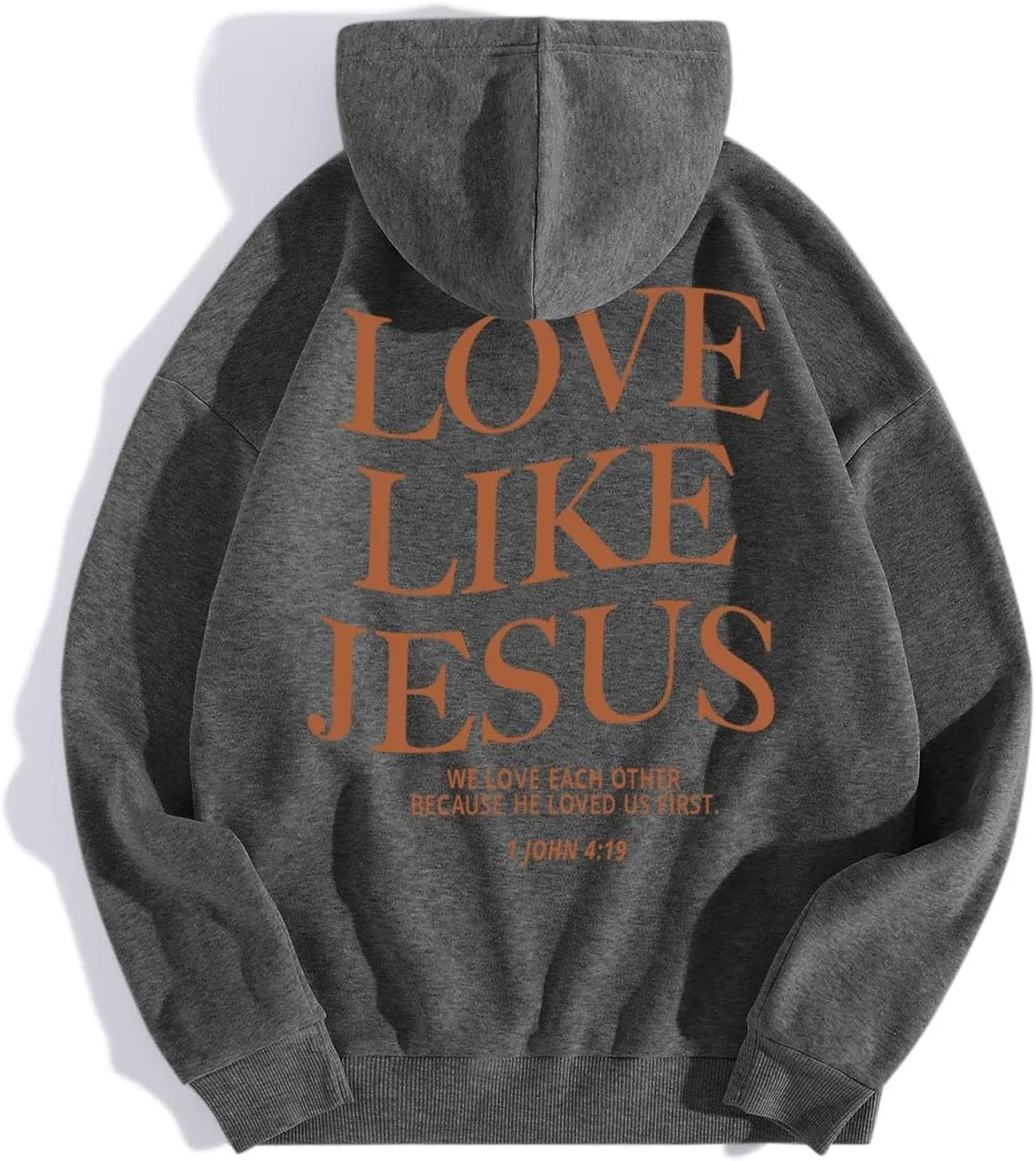 Love Like Jesus Hoodies for Women Oversize Graphic Christian Faith Hoodies Pocket Long Sleeve Drawstring Pullover Sweatshirts