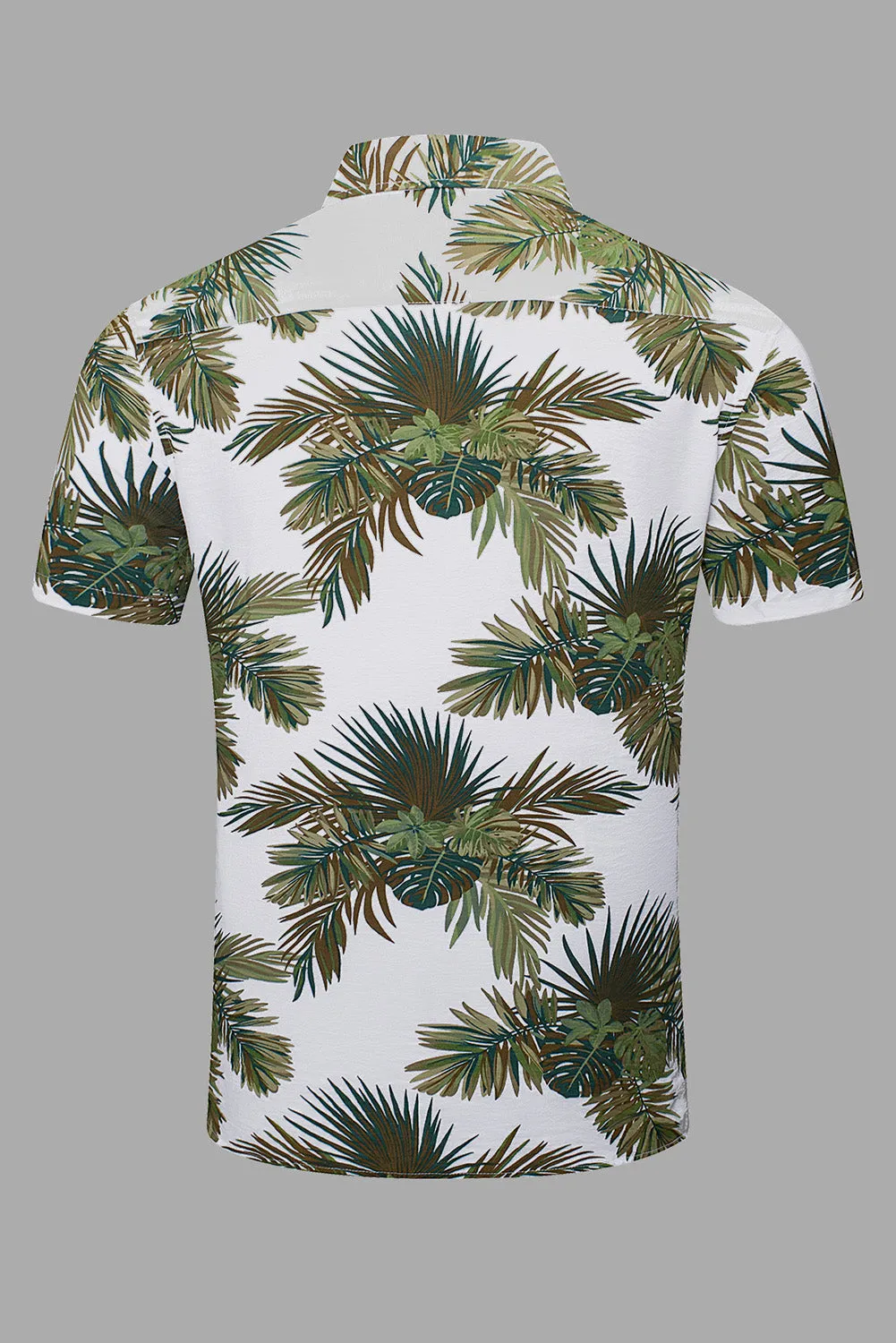 Men Regular Fit Short Sleeve Casual Hawaiian Shirt
