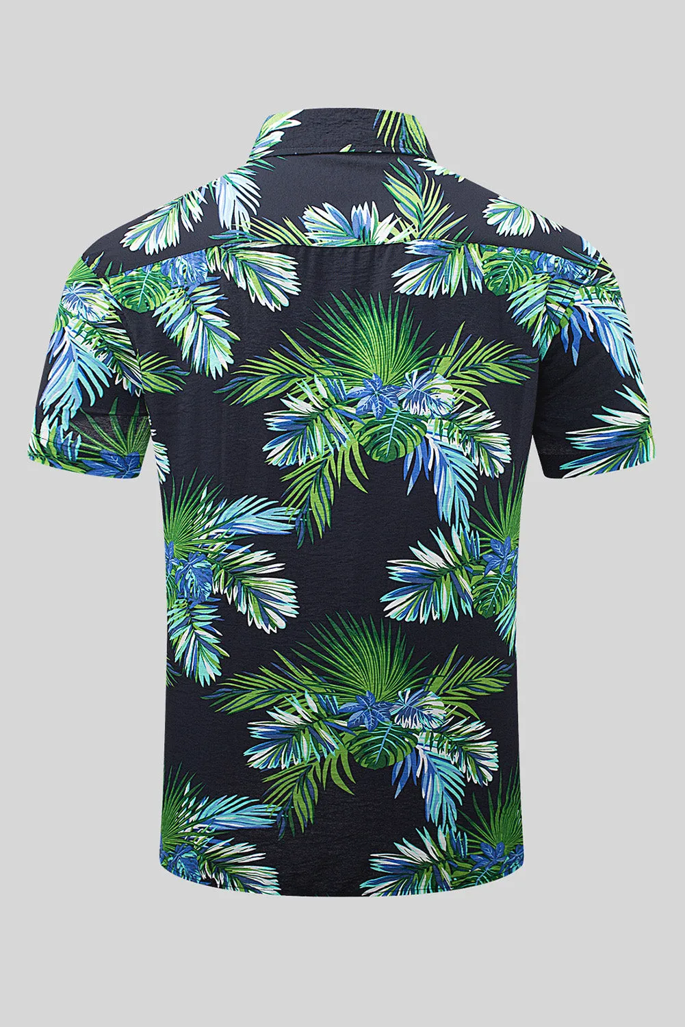 Men Regular Fit Short Sleeve Casual Hawaiian Shirt