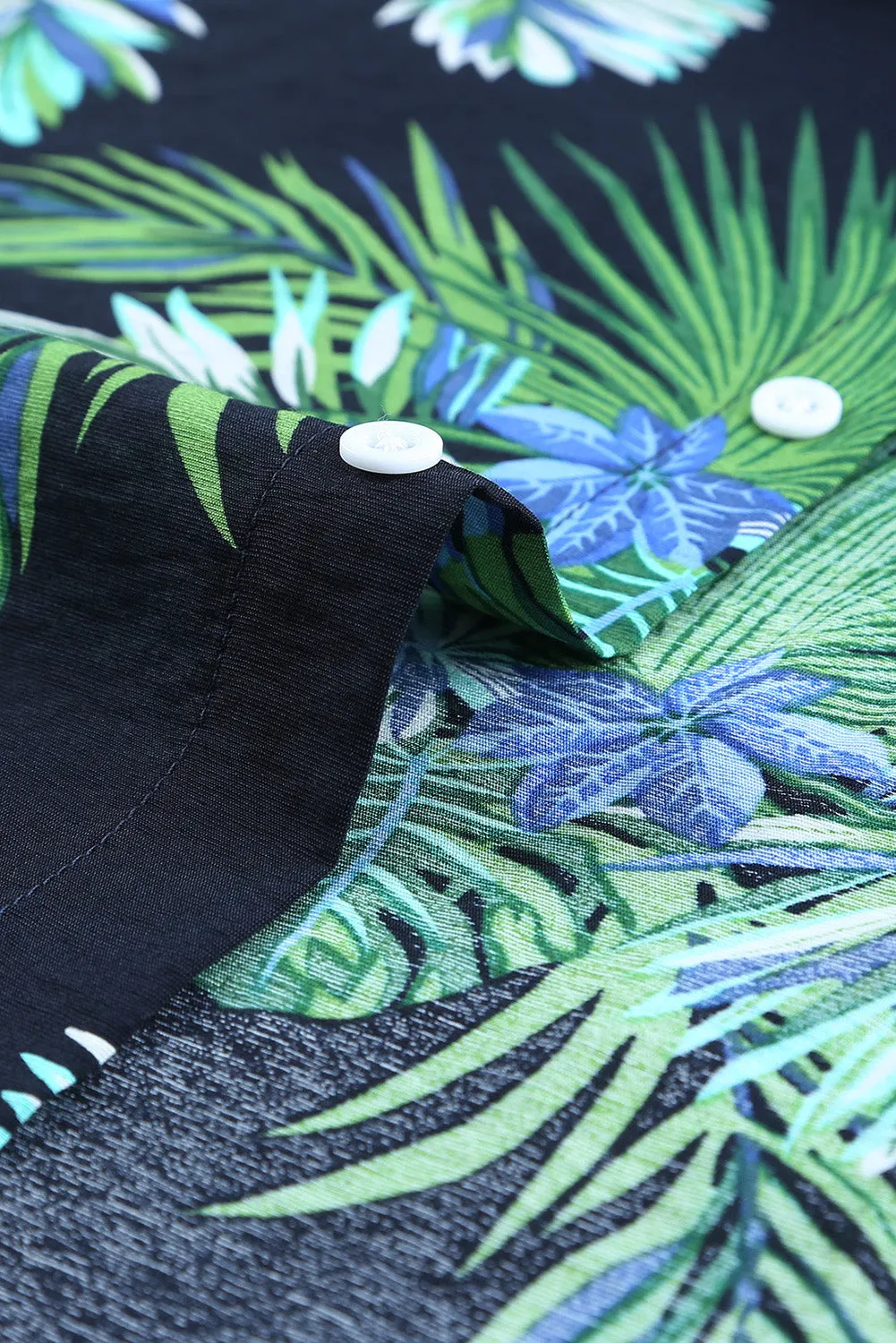 Men Regular Fit Short Sleeve Casual Hawaiian Shirt