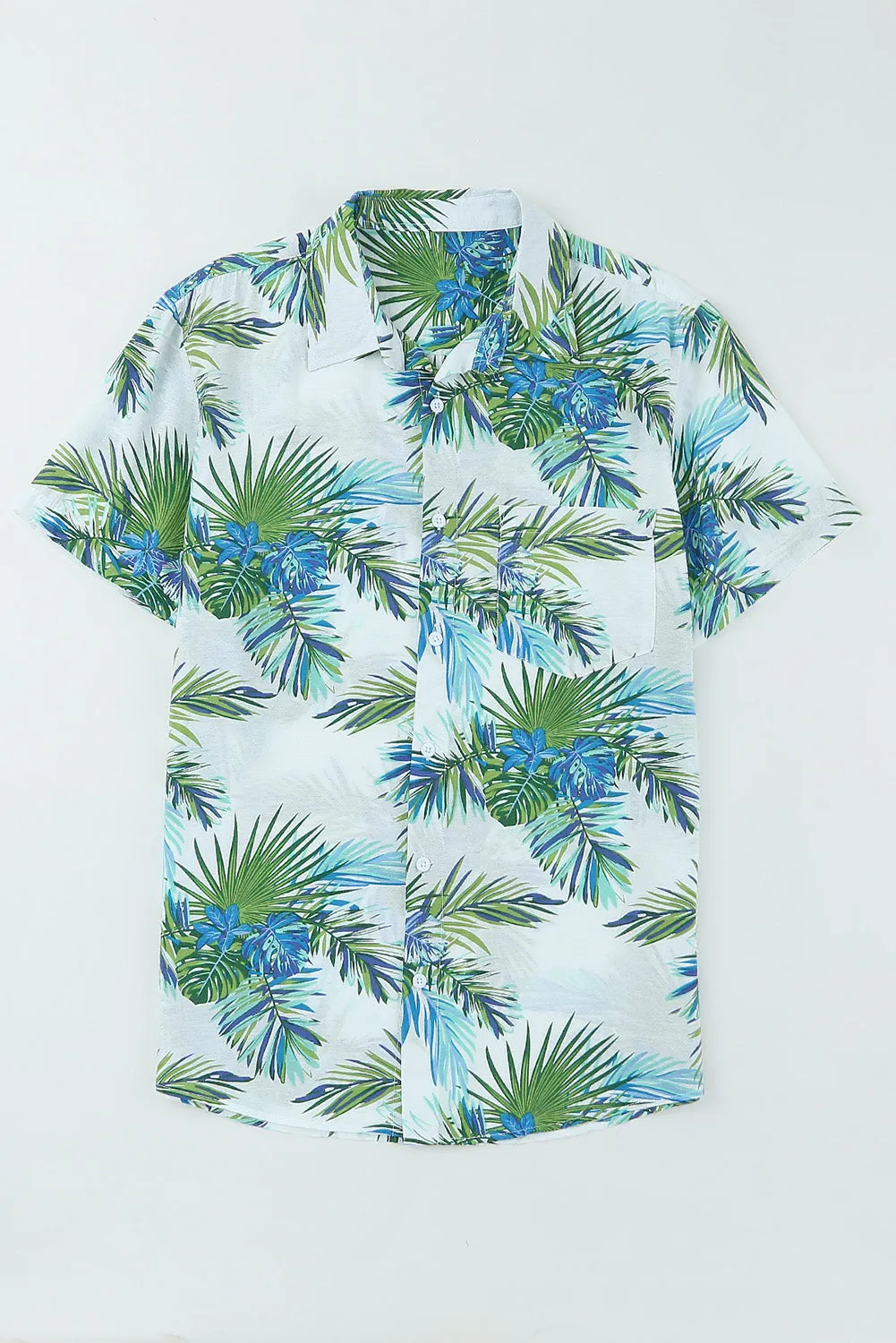 Men Regular Fit Short Sleeve Casual Hawaiian Shirt
