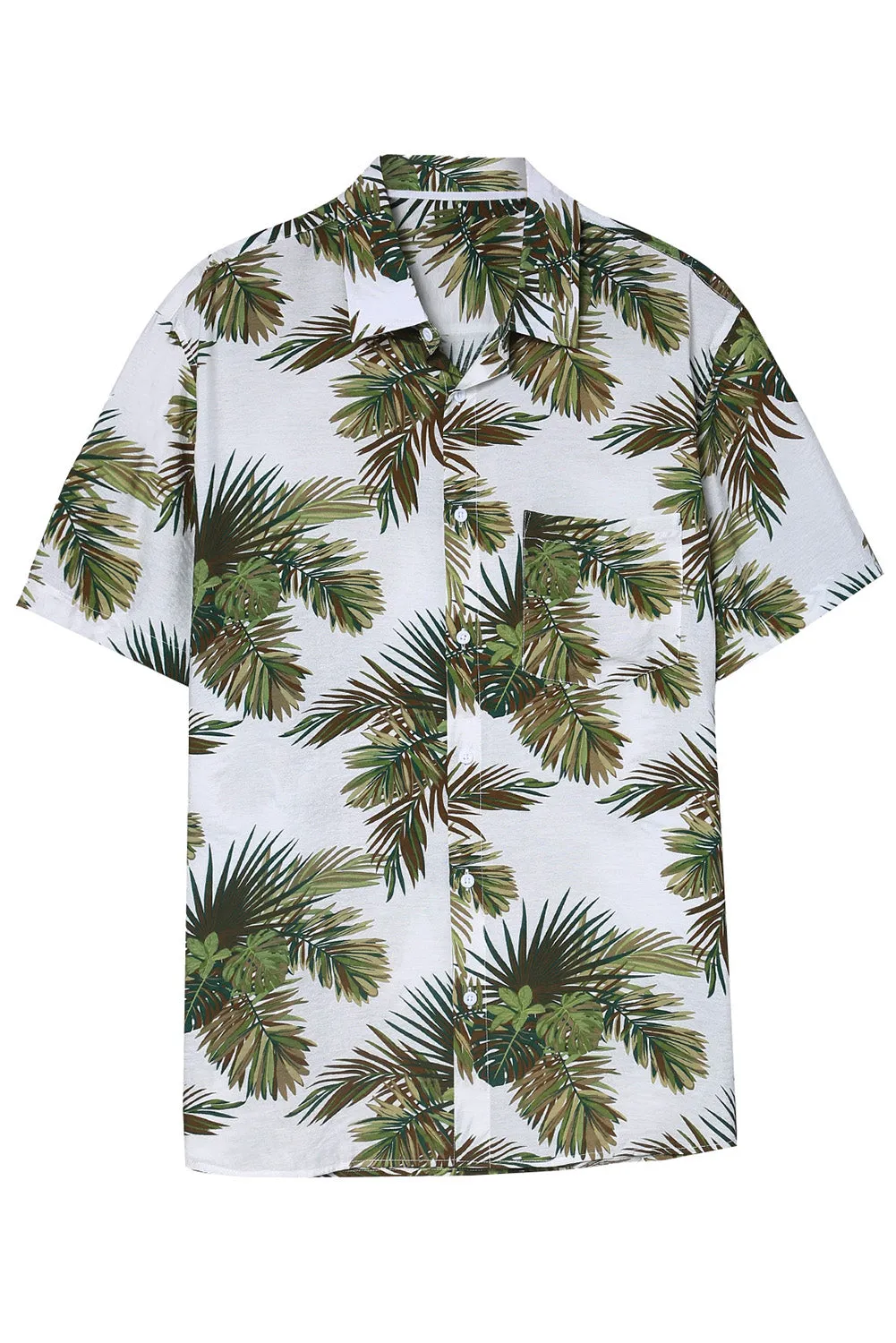 Men Regular Fit Short Sleeve Casual Hawaiian Shirt