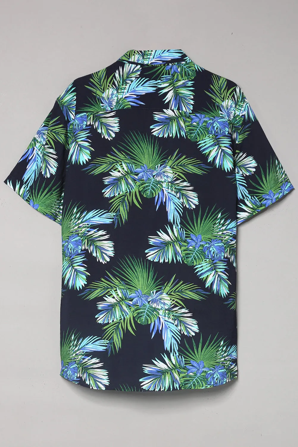 Men Regular Fit Short Sleeve Casual Hawaiian Shirt