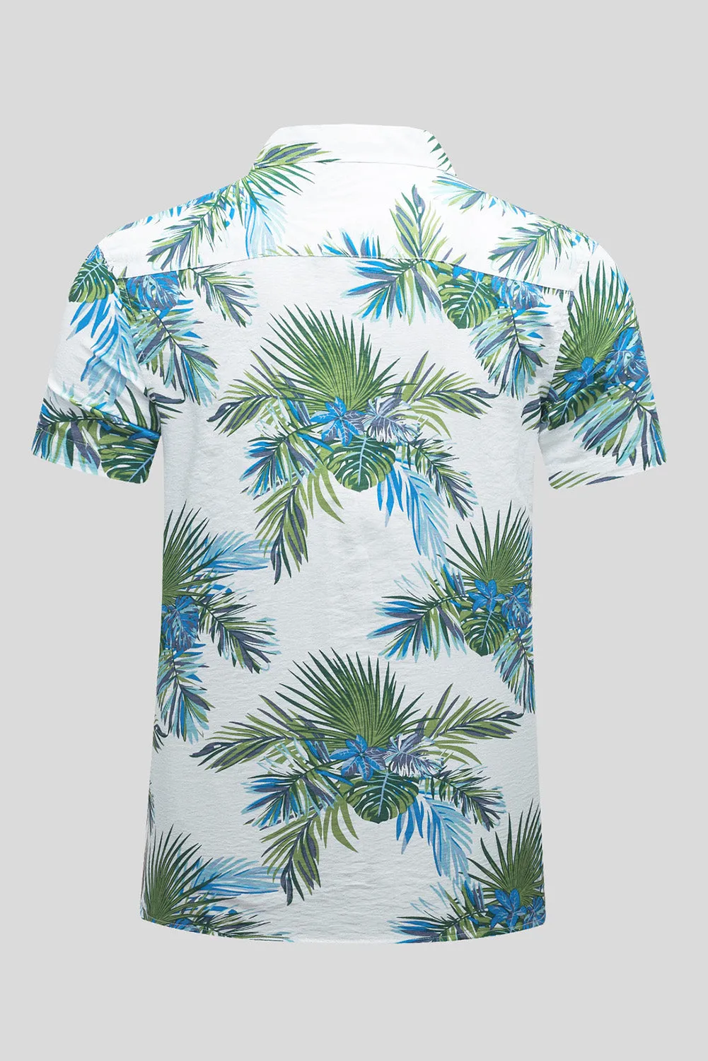 Men Regular Fit Short Sleeve Casual Hawaiian Shirt