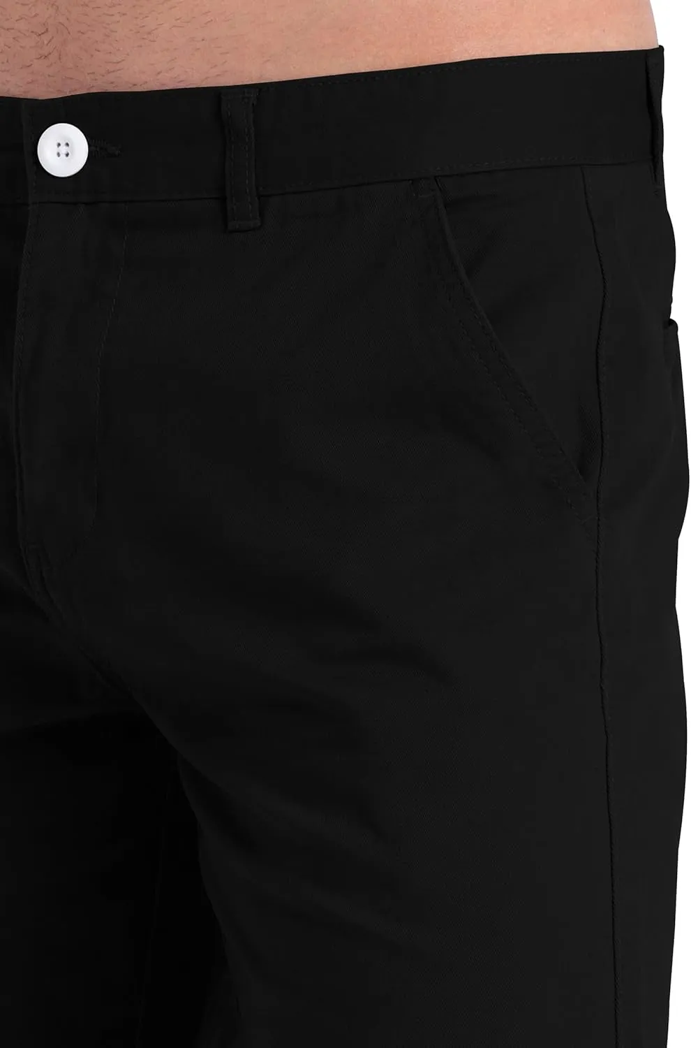 Mens Slim Fit Chino Short Perfect Classic Fit Flat-Front Summer Beach Twill Chino Golf Half Pants 30-40
