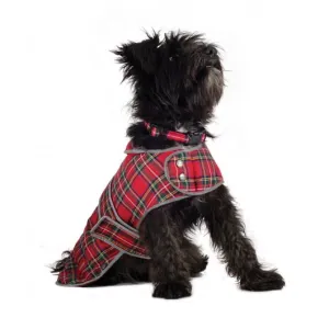 Muddy Paws Highland Tartan Coat for Dogs -  Red