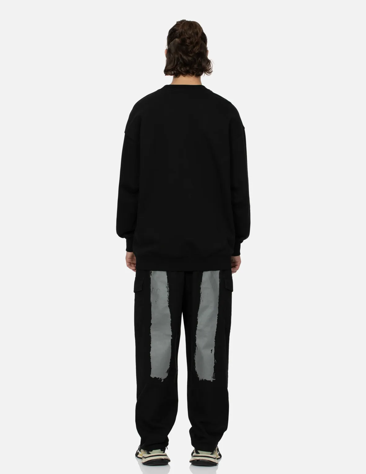 Multi-Pockets with Seagull Print Loose Fit Sweatshirt