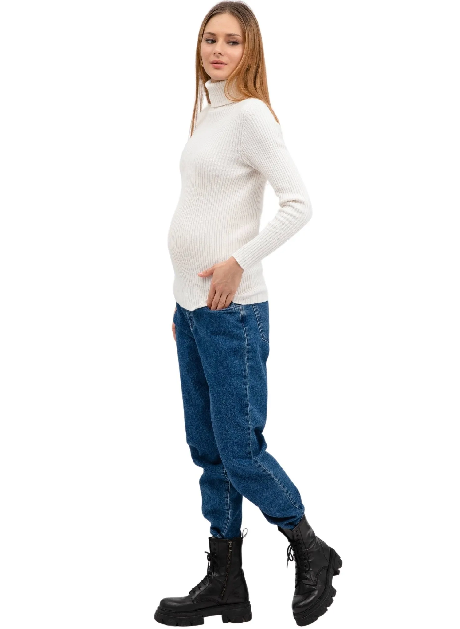 Mum Maternity Jeans - Medium Dark Wash