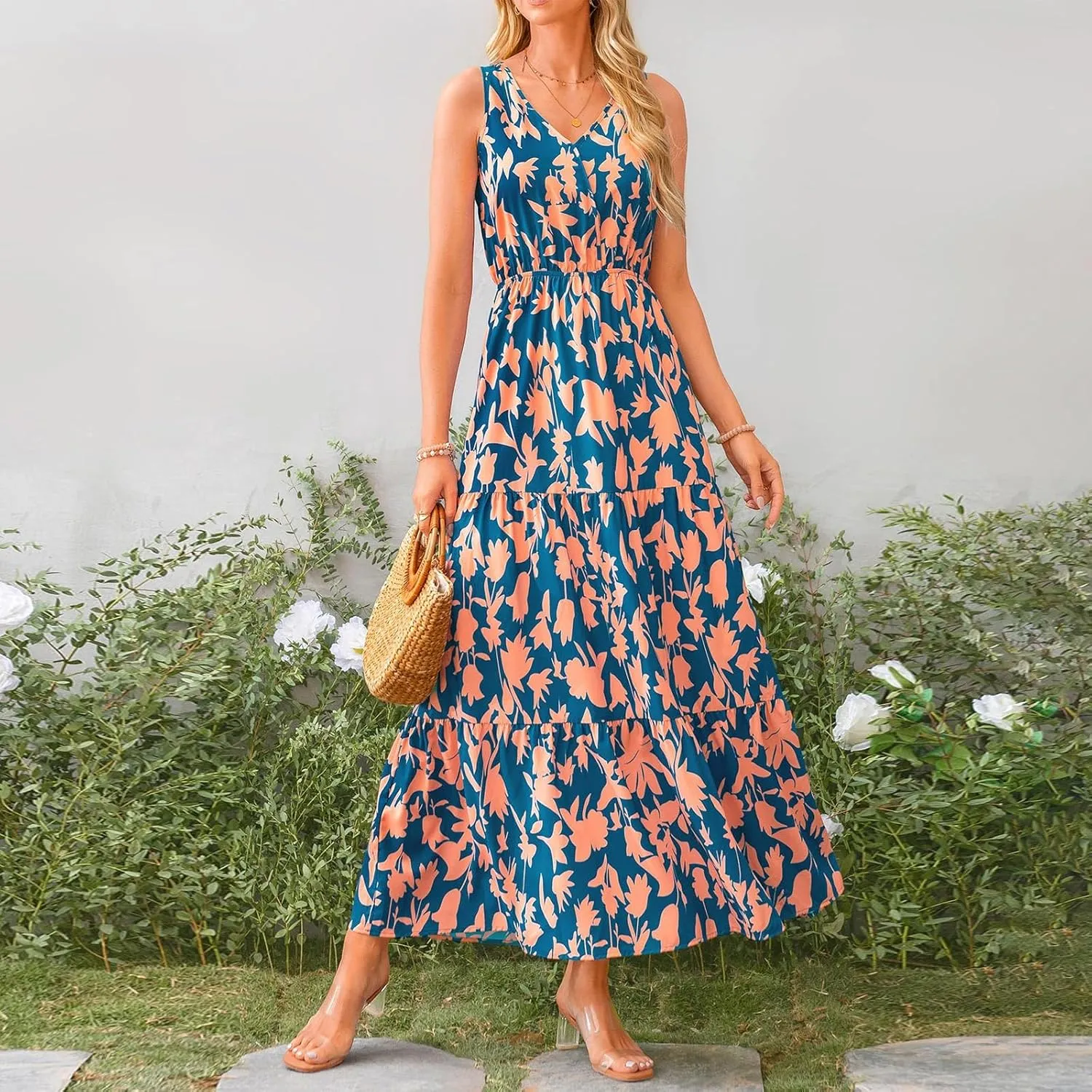 OIOLOYJM Plus Size Summer Dresses for Women 2025 Plus Size Dresses for Curvy Women Wedding Guest Dresses for Women