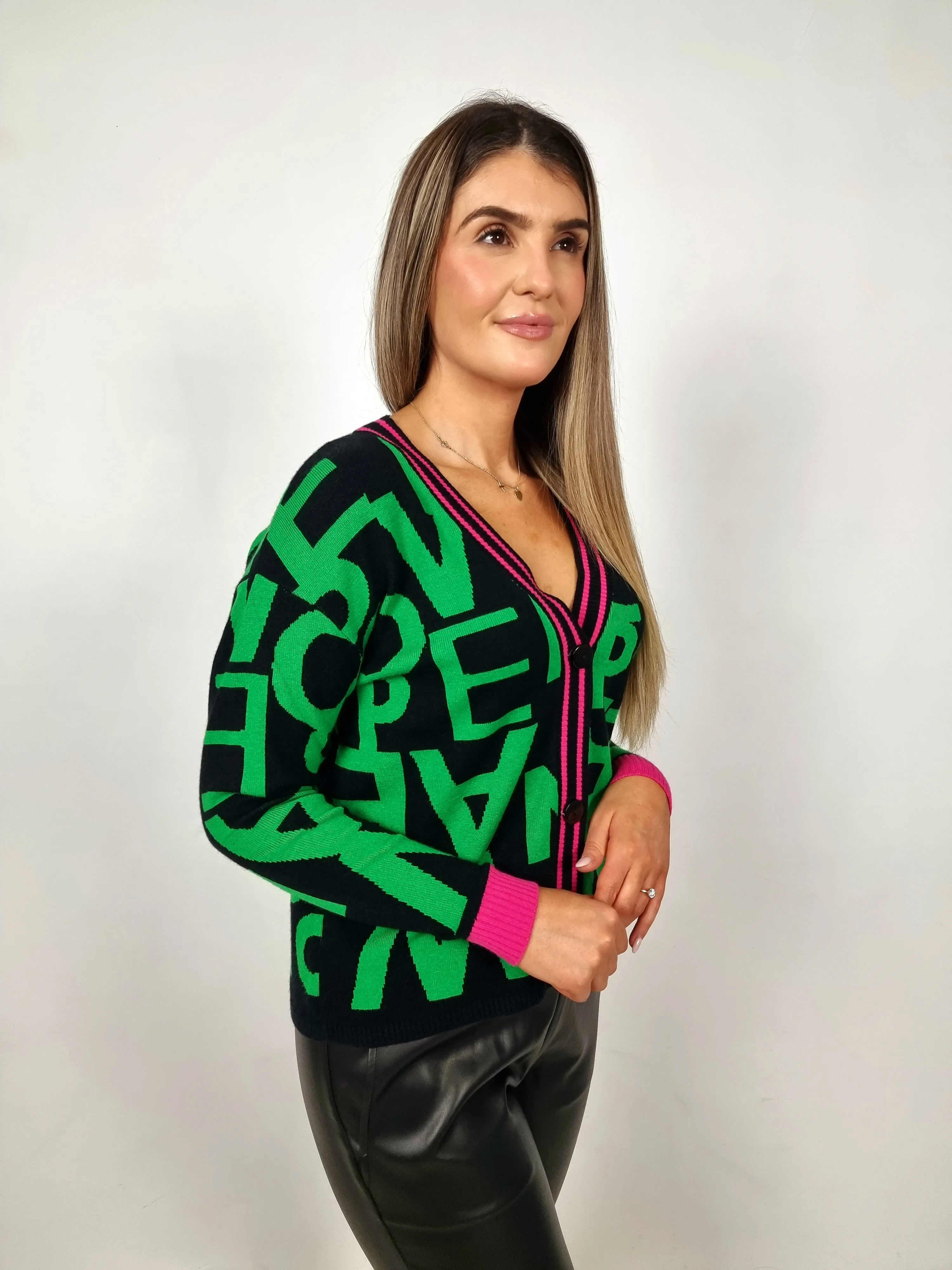 Pame Carrioni Geo Printed Cardigan