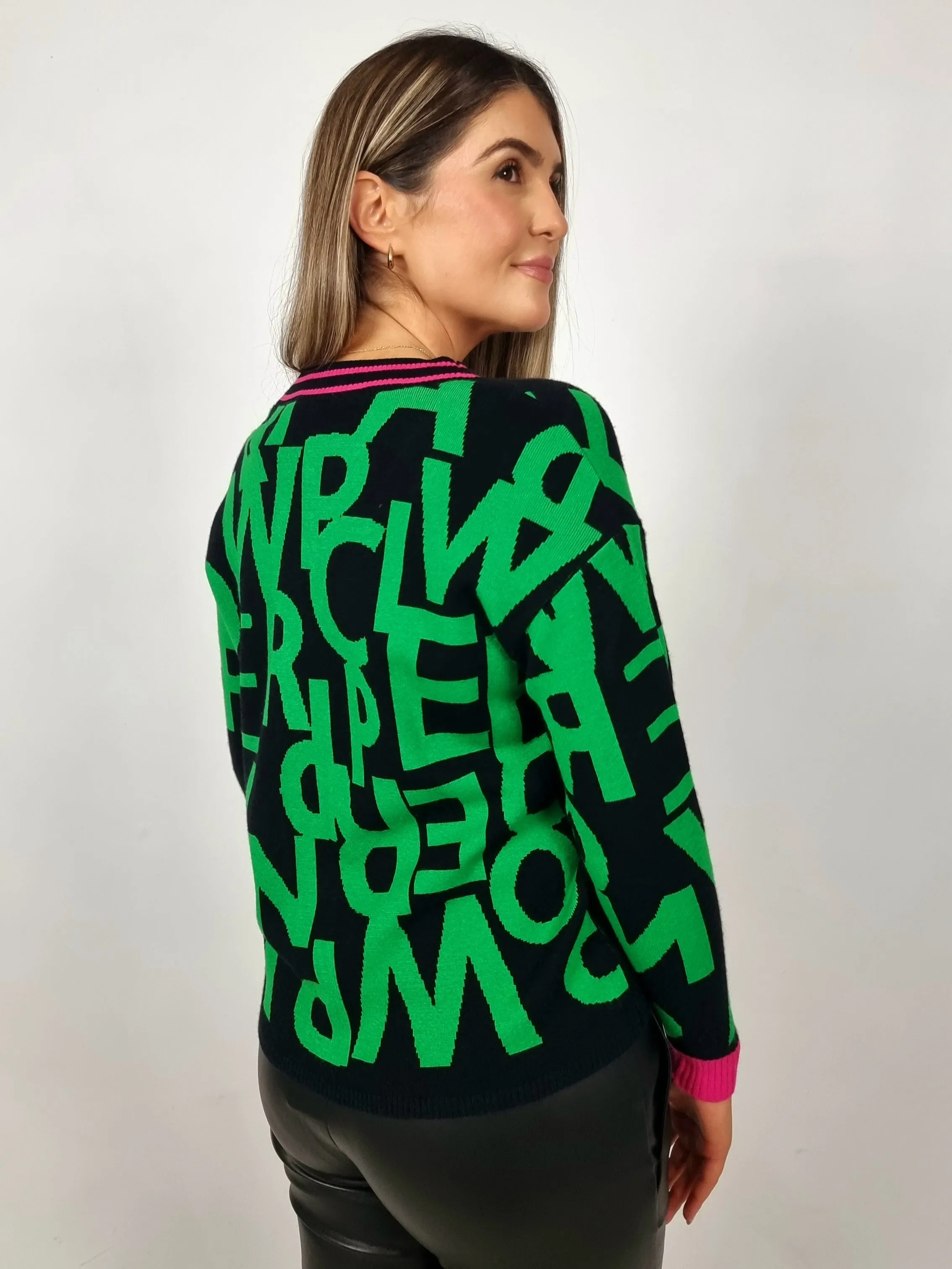 Pame Carrioni Geo Printed Cardigan