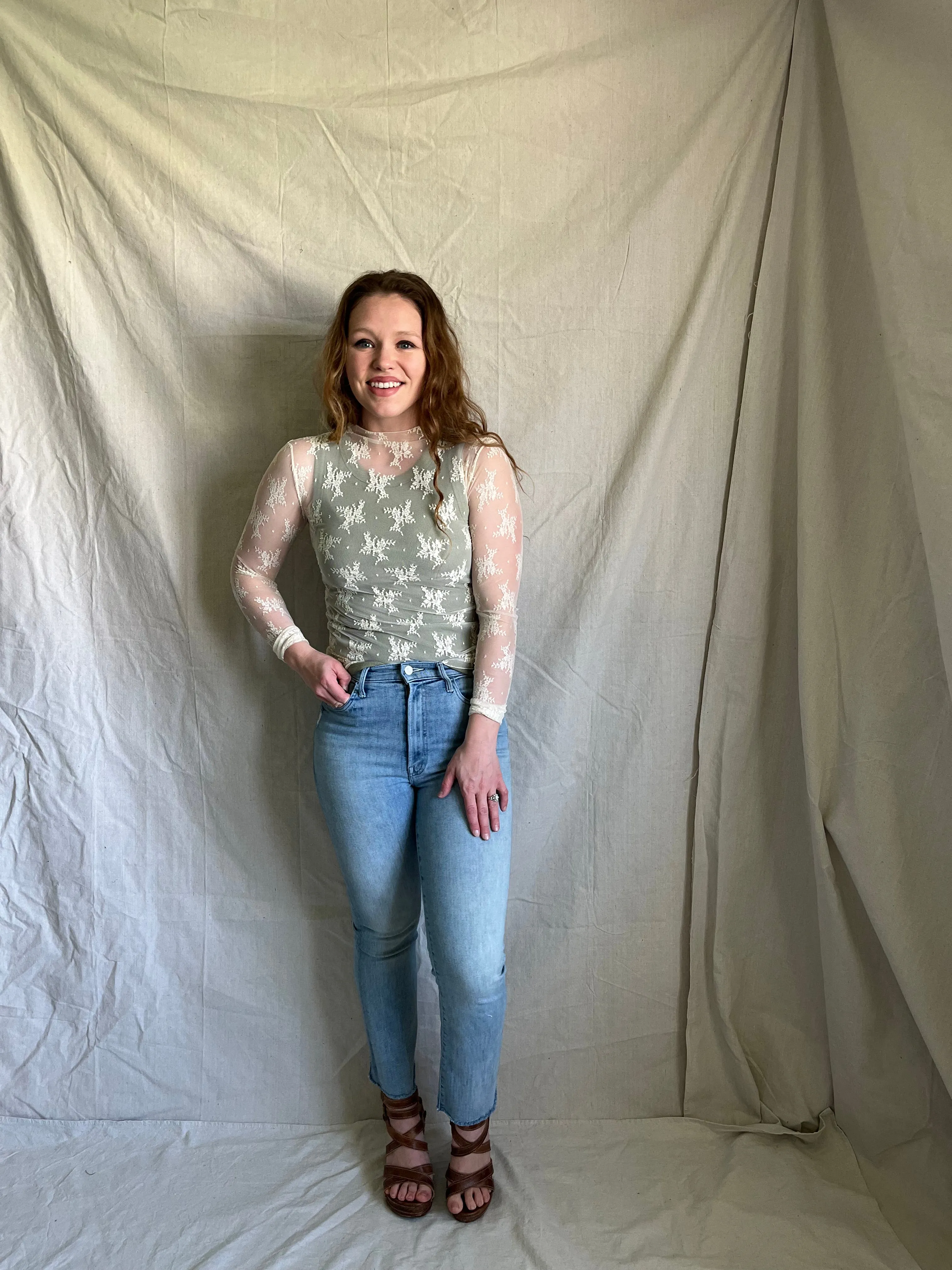 [restocked] Lady Lux layering top [cream]