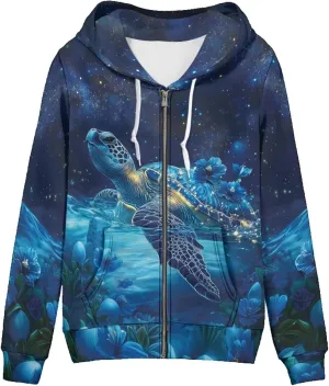 Showudesigns Zip Up Women's Hoodies & Sweatshirts XS-5XL