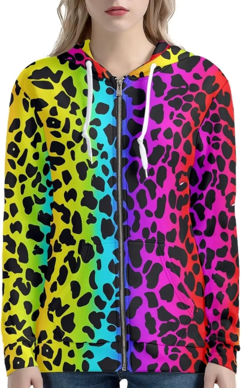 Showudesigns Zip Up Women's Hoodies & Sweatshirts XS-5XL