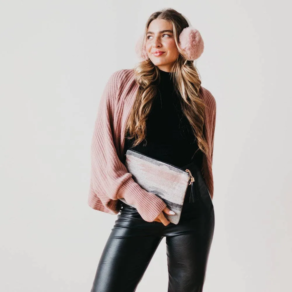 Shrug It Off Soft Knit Cardigan: Black