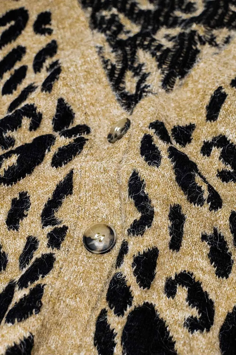 Soft Knit Animal Print Cardigan