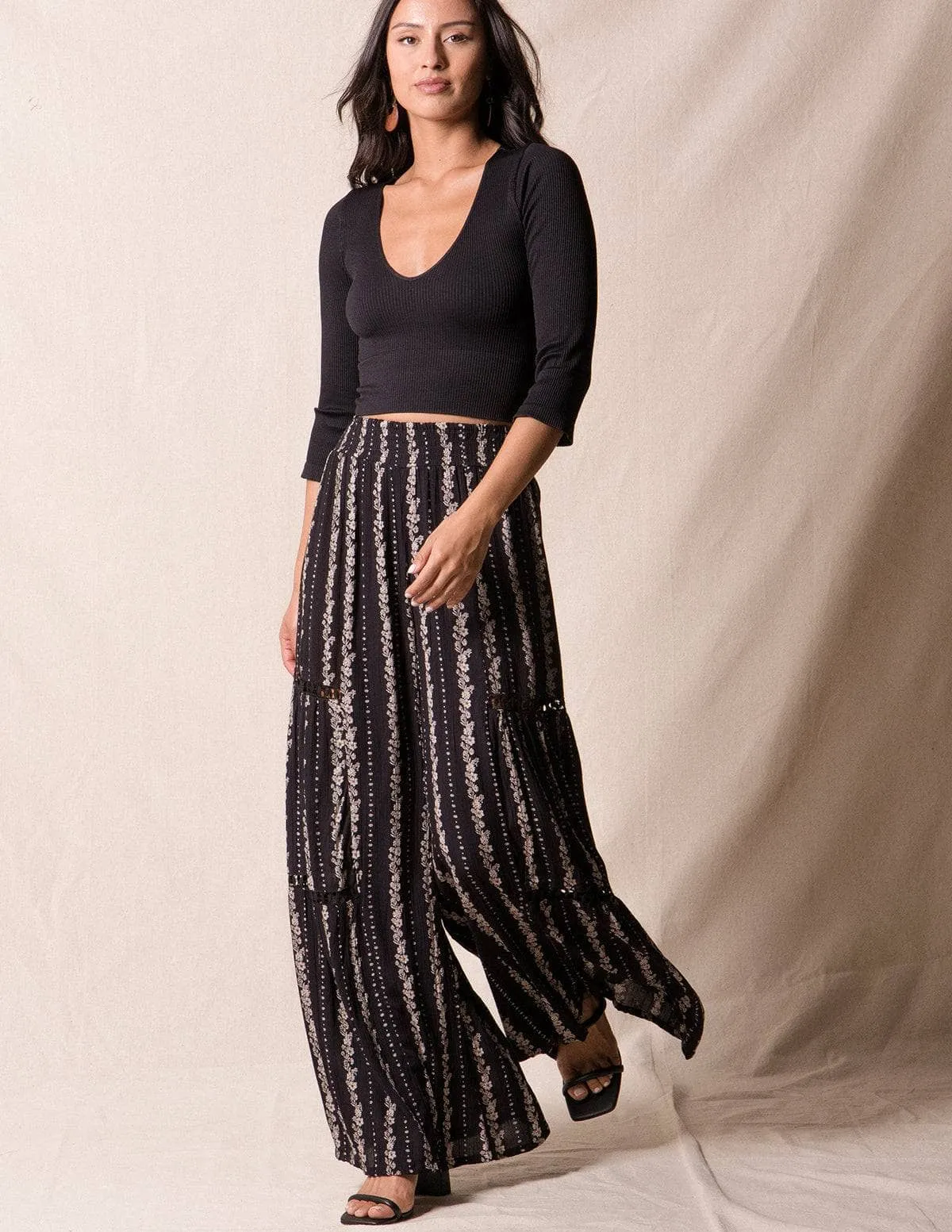 Stella Wide Leg Pants - Medium Only
