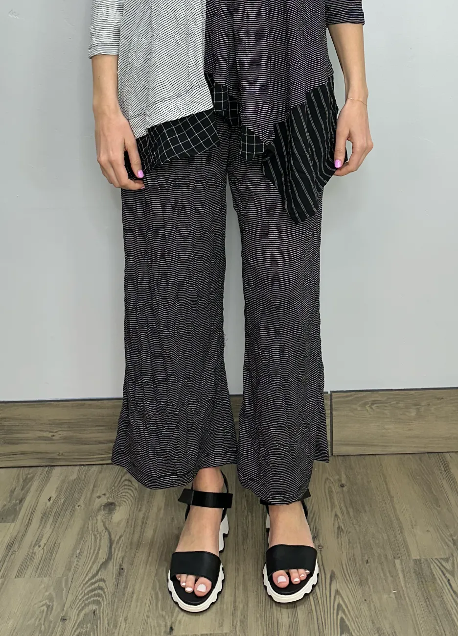 Straight Stove Pant Striped Pant with Pockets